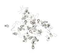 GLSTOY 125pcs 2.4mm Iron Bead Chain Connector Buckles Double Ring Tag Connecting Buckles for DIY Jewelry Making and Craft Accessories