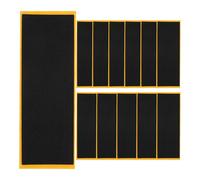 GLSTOY 12pcs Fingerboard Grip Tape Foam Cushioning Effect Anti Skid Mini Skateboard Accessory Black Easy to Replace for People Who like Playing Fingerboard