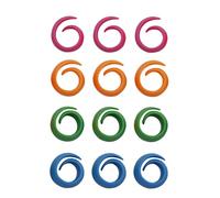 GLSTOY 12pcs Silicone Bobbin Holder Clips for Thread Spool, Reusable Sewing Accessories to Keep Thread Tails from Unraveling, Organiser for Sewing Projects with Assorted Random Color