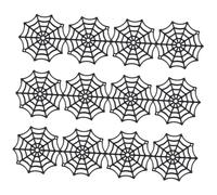 GLSTOY 150pcs Cobweb Accessories Color Spider Webs Decor Decorations Cobwebs Giant Kit Mesh DIY Scene Simulation Spiderweb Accessory for Realistic Large Halloween Props Plastic Black