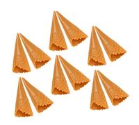 GLSTOY 15pcs Empty Ice Cream Cone Models Simulated Ice Cream Cones for Home Dollhouse Decor