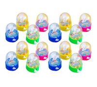 GLSTOY 16Pcs Mini Finger Basketball for Educational Interactive Game Portable Desktop Shooting Game with Abs Material for Hand-eye Coordination and Concentration Training Random Color