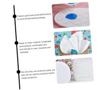 GLSTOY 16pcs Washable Nursing Pads for Breastfeeding Mums Eco Cotton Absorbent Breastfeeding Pads Leakproof Nursing Mats for Pregnant Women Soft Comfortable Fit White