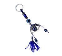GLSTOY 1pc Muslim Style Evil Eye Keychain Pendant Decorative Wall Hanging Lightweight Eyes Keyring Unique Islamic Design for Key Organization and from Misfortune