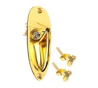 GLSTOY 1set Electric Guitar String Retainer Buckle and Boat Style Jack Socket Plate Stable Performance Easy Installation Material Compatible Electric Guitars