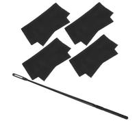 GLSTOY 1set Flute Cleaning Kit Cleaning Cloths and Stick Essential Flute Maintenance Supplies for Musicians for Removing Oil Stains and Fingerprints Compact and Lightweight Design