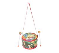 GLSTOY 1set Wooden Hand Drum Toy Educational Percussion Instrument for Boys and Girls Double-sided Design Cartoon Animal Patterns Develops Rhythm and Coordination for Musical Learning