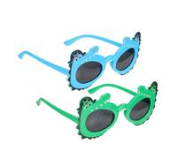 GLSTOY 2 Pairs Cartoon Sunglasses Funny Design for Boys Creative Party Dress Decor Stylish Durable UV Protection Eyewear for Events and Street Photography