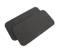 GLSTOY 2 Pcs Non-Slip Sewing Machine Mat and Soundproofing Foot Pedal Pads for Home Sewing and Embroidery, Black Thickened 34x17x0.6cm Anti-Slip Cushion for Tailors and Hobbyists