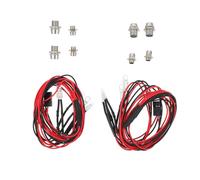 GLSTOY 2 Sets Rc Car LED Light Kit 4 Diode Lights for 1/10 and 1/8 Scale Model Cars Accessories to Replace Broken Remote Controlled Long Using Life