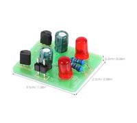 GLSTOY 2 Sets Soldering Practice Kit DIY Electronic Flashing LED Module Learning Welding Project Kit for Beginners Educational Science with Multi Circuit (dc 2v-15v)