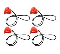 GLSTOY 2 Sets Stroller Clips Heart Shape Design, Abs and Nylon Material, Smooth Clamp for Blankets and Quilts, Safe and Sturdy Pram Hooks Suitable for Stroller and Crib Use