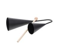 GLSTOY 2 Tone Bell Double Trumpet Latin Percussion Wooden Stick Toy Music Education for Boys and Girls