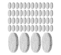 GLSTOY 200pcs Light Grey 22mm Essential Oil Diffuser Cotton Pads for 30mm Aroma Locket Pendant Refillable Cotton Pads for Aromatherapy Necklace and Car Air Freshener