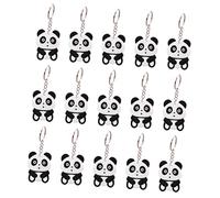 GLSTOY 20pcs Adorable Panda Keychains Cartoon Pendant Bag Charm Party Favor Durable Decorative Accessories for Car House Door Keys and Backpacks
