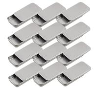 GLSTOY 20pcs Cute Storage Box Slide Top Tinplate Boxes Airtight Biscuit Tins for Fragrances Cosmetics