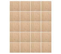 GLSTOY 20pcs DIY Square Pieces Unfinished Woodcrafts Khaki Color Smooth Surface Without Burr for Painting Crafting