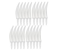 GLSTOY 20PCS Halloween Fake Pumpkin Fangs Teeth Supplies Kit Plastic Jack-o-lantern Decor for DIY School Activity Party Enhancer with Easy Installation