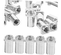 GLSTOY 20pcs M6 6mm Silver Drum Swivel Nuts Snare Drum Tom Lug Replacement Floor Spare Parts for Set Accessories