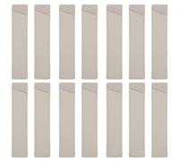 GLSTOY 20Pcs PU Leather Pen Pouch Sleeve 6.48X1.38In Single Pen Holder Case for Pocket Protection, Classroom Pencil Holder and Office Stationery Storage Organizer in Grey