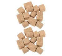 GLSTOY 24pcs Miniature Hay Bales Small Decorative Haystacks in Khaki Wood Material with Three Styles Included for Farm Decor and Dollhouse Use, Versatile Decoration and Easy Integration