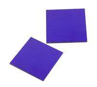 GLSTOY 2pcs 5x5cm Blue Cobalt Glass Plates Chemistry Experiment Sheets for School Labs Flame Reaction Demonstration Science Supply Replacement Experiment Tools