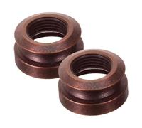 GLSTOY 2pcs Acoustic Guitar Strap End Pin Button Caps, Brass Pickup Socket Tail Nail Cover 3/8-32 Thread, Guitar Replacement Accessories for Instrument Maintenance