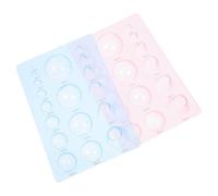 GLSTOY 2pcs Clay DIY Tool Half Sphere Clay Flower Petals Making Molds Plastic Crafting Tools Workmanship Assorted Color for Professional Use and Making 3D Crafts