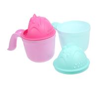 GLSTOY 2pcs Ergonomic Bath Cup for Newborns Safe Easy to Use Shampoo Rinse Cup for Bath