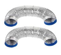 GLSTOY 2pcs Exhaust Hose Kit Aluminum Foil Ducting Hose Flexible Dryer Vent Pipe Ducting Tube for Air Conditioning Apartment