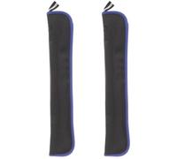 GLSTOY 2pcs Flute Protective Bag Oxford Waterproof Storage Case Portable Carrying Pouch for Recorder and Mini Saxophone with Handle Black Blue Edge, Flute Accessory Organizer for Travel