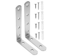 GLSTOY 2pcs Furniture Anchor Kit Tip Brackets for Bookcase Dresser Cabinet Secure to Wall Prevents Tip-Over Safety Proofing for Boy Girl Earthquake Protection