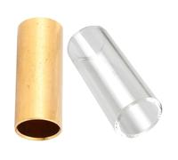 GLSTOY 2pcs Guitar Slide: Metal Guitar Slide Acoustic Musical Instrument Tone Bar Accessory For Electric Bass Accessories