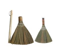 GLSTOY 2pcs Handmade Whisk Broom with Synthetic Material Easy-to-use and Portable Small Broom Set Rustic Design for Desktop Dust and Home Cleaning Tasks
