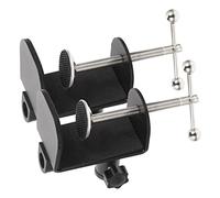 GLSTOY 2pcs Metal Base Adjustable Desk Lamp Microphone Stand c Shaped Retaining Clips for Multi-function Table Clamp Use Desk Bedside