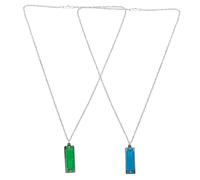 GLSTOY 2pcs Mini Musical Instrument Pendant Notes Harmonica Necklace Lightweight Necklace for Festival Decor