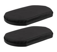 GLSTOY 2pcs Replacement Wheelchair Calf Pads with Secure Fixtures, Artificial Leather Material, Wide Compatibility and Anti-wear Features, for Wheelchair Leg Cushion and Elevated Leg Rest