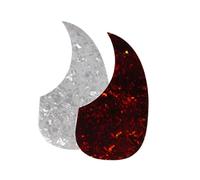 GLSTOY 2pcs Self-adhesive Guitar Pickguard Decals for 40-41 Inch Acoustic Guitar Drop Shaped Protective and Decorative Stickers Sturdy Celluloid Pvc Material