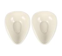 GLSTOY 2pcs Tea Shovel Tea Scoop Ceramics Simple White No Rust Lightweight Accessory for Afternoon and Office Use