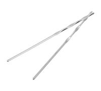 GLSTOY 2pcs Vintage Copper Hair Chopstick DIY Materials, Electrophoresis Silver Plated Thickened Hairpin Sticks for Handmade Ancient Style Headdress Accessories