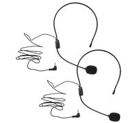 GLSTOY 2pcs Vocal Headset Microphone Condenser Mic for Voice Amplifier Speaker Mic Professional Singing Teaching Lectures Wired Design