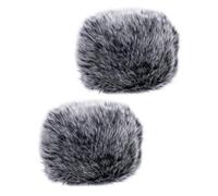 GLSTOY 2pcs Windproof Pop-up Shield Plush Mic Cover for Microphone Podcasting Splash Function for Home Studio