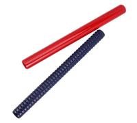 GLSTOY 2pcs Wooden Rhythm Sticks for Boy Girl Non-ribbed and Ribbed Percussion Instruments for Classroom Activities and Early Music Education