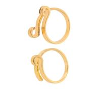 GLSTOY 2pcs Yarn Accessories Ring Finger Stitch Markers Knitting Crochet Hook Yarn Guide Knitting Rings Crochet Stitch Markers Crocheting Women from Cute Golden Alloy