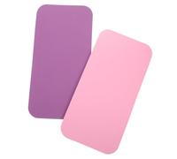GLSTOY 2pcs Yoga Knee Pad Set Comfortable Protective Cushion for Elbow and Knee, Non-slip Exercise Mat for Yoga and Fitness, Deep Purple and Princess Pink, Suitable for Home and Gym Use