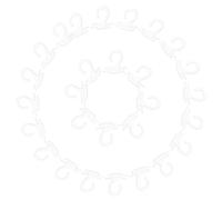 GLSTOY 300pcs Plastic Retail Sock Hangers with Question Mark Hook Design for Underwear Display and Scarf Hanging, Crystal Utility Hooks for Store Packaging and Home Organization