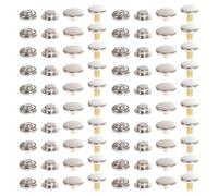 GLSTOY 30pcs Brass Sewing Buttons Small 12.5mm Concealed Press Studs Fasteners for Overcoats Jackets Clothing Accessories