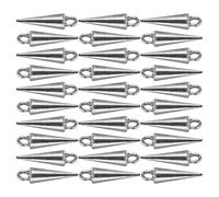 GLSTOY 30pcs Zinc Alloy Pendants Lightweight Cone Charms for DIY Necklace Earrings Jewelry Making Modern Stylish Tassel Design for Crafting and Personal Accessories