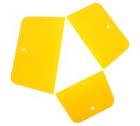 GLSTOY 3pcs Body Filler Spreaders Auto Body Spreader Soft Pon Material Yellow Sturdy Flexible for Car Maintenance and Auto Repairing Work