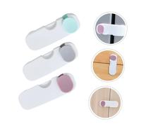 GLSTOY 3pcs Boy Girl Drawer Lock Multi-Functional for Cabinets Cupboards and Healthy Material Strong Adhesive Easy Installation for Safety Grey